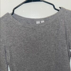 Gray Women's Casual Long Sleeve Top